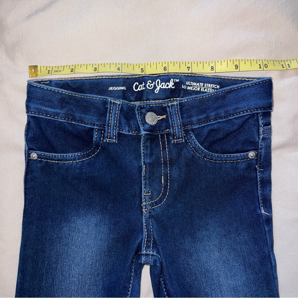 Cat & Jack Dark Blue‎ Ultimate Stretch Jeggings 4T - Picture 12 of 14